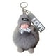 thumbnail image 5 of Llavero de peluche con colgante de mochila, regalo de cumpleaños, decorativo, creativo, lindo y adorable. Gris, 5 of 9