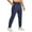 Navy-02, variant on LIBRCLO Sweatpants Men with Zipper Pockets Outdoor Running Workout Jogger Pants Elastic Waist Solid Color Casual Sweatpants Open Bottom