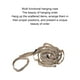 thumbnail image 5 of Toystoory Cordón para acampar con cuerda colgante, longitud ajustable, fuerte y resistente, muchos anillos colgantes carpas negro, 5 of 6