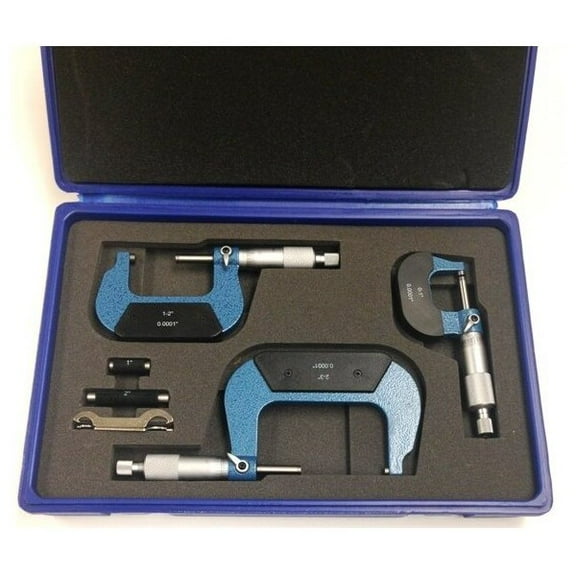 Hhip 0-3" 3 Piece Precision Outside Micrometer Set 4200-0010