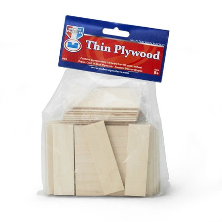 UPC: 0091157000166 | Midwest Products Project Wood Thin Plywood with Economy Bag  Assorted Size