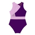 thumbnail image 4 of TiaoBug Girls Gymnastic Leotard Ballet Dance Jumpsuit Mesh Patchwork Leotards 4-16, 4 of 5