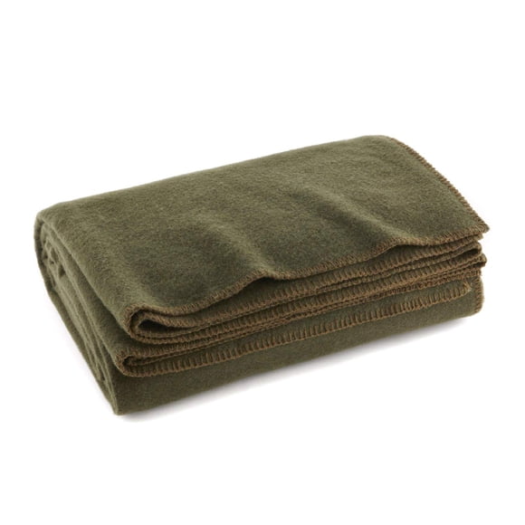Manta Ever Ready First Aid, color verde oliva, 66 x 90 cm, 80% lana