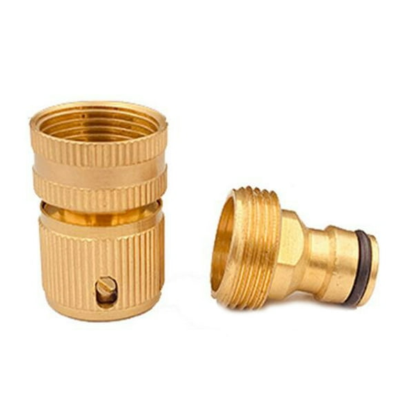 3/4in Garden Hose Connector Water Hose Connector Brass Garden Water Tube Connector