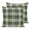 Green, Beige, Olive, variant on Pillow Covers 16x16 Set of 2, Gray Black Buffalo Plaid Throw Pillow Covers Decorative Couch Cushion Cover, White Farmhouse Modern Striped Microfiber Soft Pillowcases for Bedroom Living Room Sofa