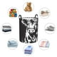 thumbnail image 4 of Fotbe Floral Cow Silhouette Cesto de Ropa con Asas, Cesto Impermeable de Gran Capacidad, Bolsa de Lavado para Dormitorio, Cesto de Ropa con Ruedas y Asas-Medium, 4 of 6