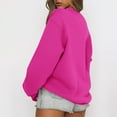 thumbnail image 3 of 2023 Chandail en Molleton de Mode pour Femmes 50 % de Rabais Liquidation Mode Décontractée Manches Longues Col Rond Imprimé Chandail en Molleton Dames Hauts Blouse, 3 of 6