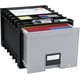 thumbnail image 1 of Cajón de almacenamiento para archivos Storex, plástico, tamaño carta, negro, 1 of 3