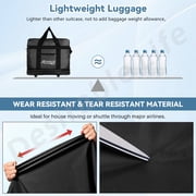Desirable Life 40in 4 Layer Expandable Suitcase Bag Collapsible Rolling Wheeled Duffle Bag Large for Home Storage Cargo Travel Business Moving Luggage