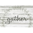 thumbnail image 2 of Kimberly, Allen 18x13 Gold Ornate Wood Framed with Double Matting Museum Art Print Titled - Gather Wreath, 2 of 4