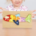 thumbnail image 1 of Rompecabezas de madera, juguetes Montessori para el desarrollo de viajes en edad preescolar, juguetes para niños, juguetes para niños y niñas, regalos Avión CUTICAT Rompecabezas de madera, 1 of 8