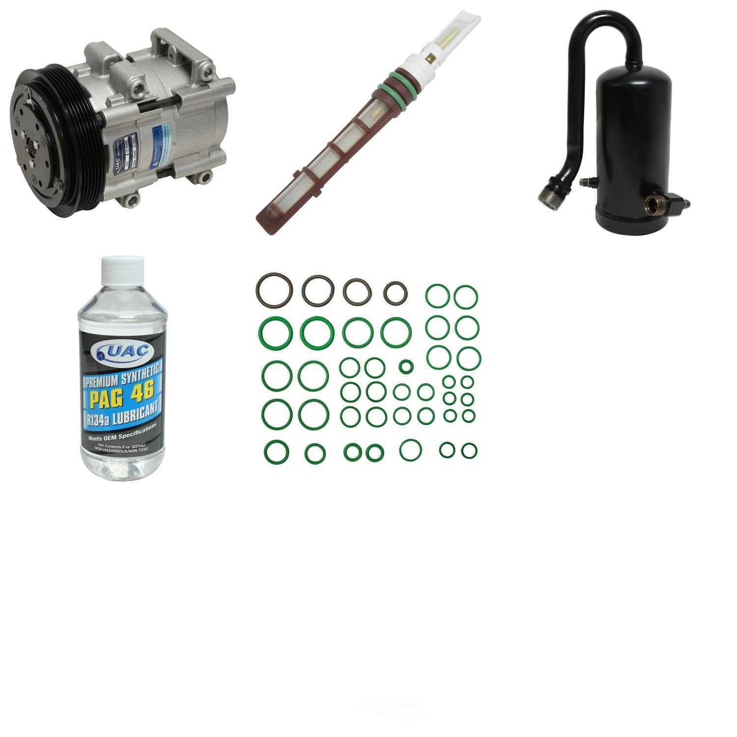 A/C Compressor and Component Kit -- Compressor Replacement Kit Fits select: 1990-1993 FORD F150, 1991 FORD F250
