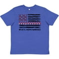 thumbnail image 3 of Inktastic Aplastic Anemia Awareness Red and White Ribbons and Flag Youth T-Shirt, 3 of 5
