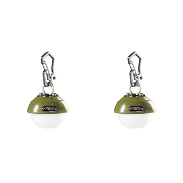 Eigraketly Linterna Led Camping luz Camping iluminación recargable ajustable impermeable jardín camino césped pesca barbacoa equipo Bayas/Verde Oscuro 2piezas