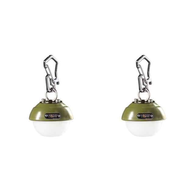 Linterna Led de camping Advancent 2piezas Verde Oscuro con gancho colgante Recargable brillo ajustable