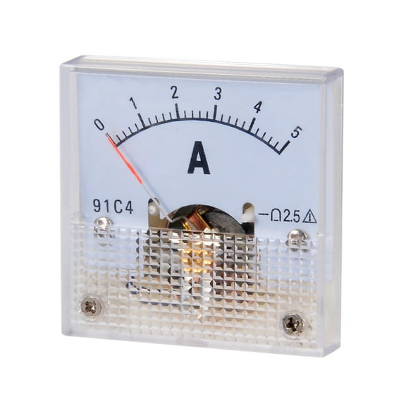 91C4-A Analog Current Panel Meter DC 5A Ammeter for Circuit Testing