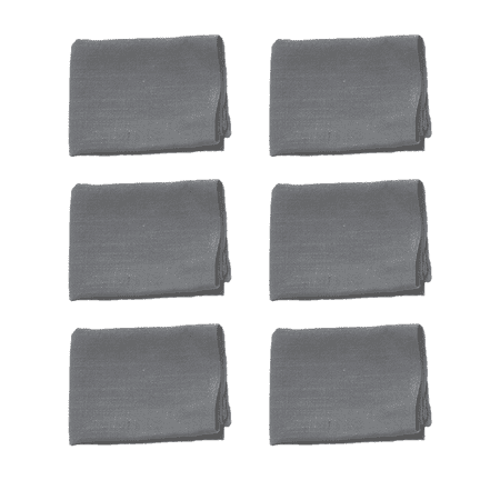 

Cotton Hemstitched Dining Table Napkins， Perfect for Party Home Cafes Restaurant & Hotels Machine Washable Grey