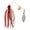 B#0703-629, variant on Weedless Spinnerbaits Fishing Lures 12g/18g Metal Composite with Silicone Skirts for Freshwater Saltwater Snag-Proof Bass Fishing Baits