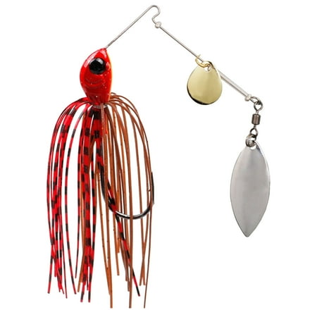 Weedless Spinnerbaits Metal Composite Fishing With Silicone Skirts Snag Proof Design For Freshwater And Saltwater Angling