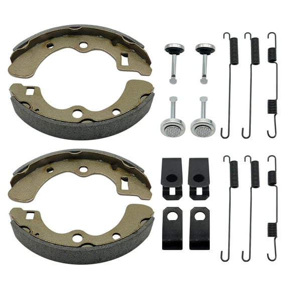 MATI Rear Brake Shoes with Springs Pins for Kawasaki Mule 3000 3010 3020 4000 4010 KAF620 KAF950 Diesel