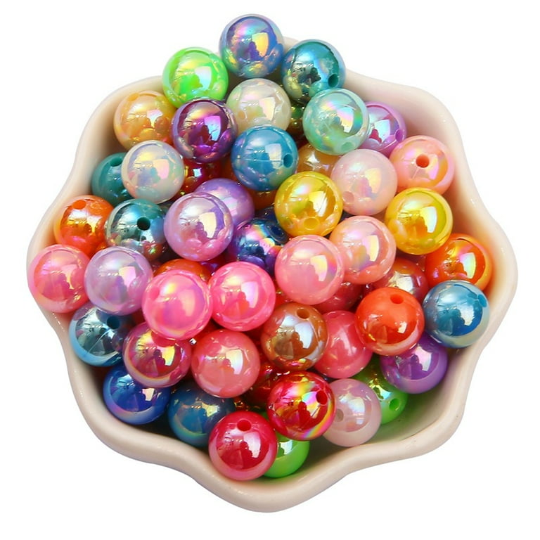 Feildoo 500pcs Pearl Beads for Crafts, ABS Colorful Round Beads, Imitation  Faux Pearls with Holes for Jewelry Making, Loose Spacer Beads for DIY  Necklaces Bracelets Crafts (6mm, A#Light Green) 