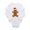 Cloud White, variant on CafePress - Gingerbread Man With Santa Hat Body Suit - Long Sleeve Infant Bodysuit