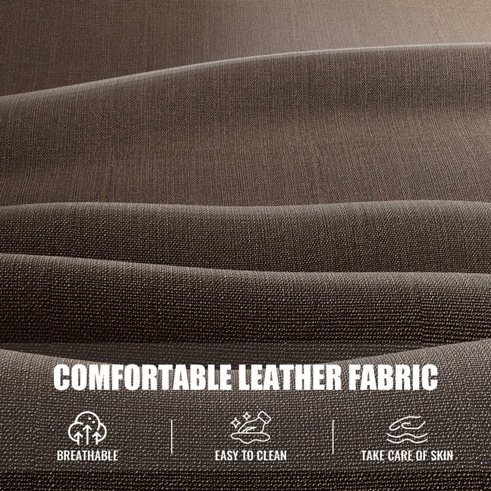 Furmax Recliner Chair Fabric Single Sofa Home Theater Recliners with Lumbar Support for Living Room,Fabric Brown