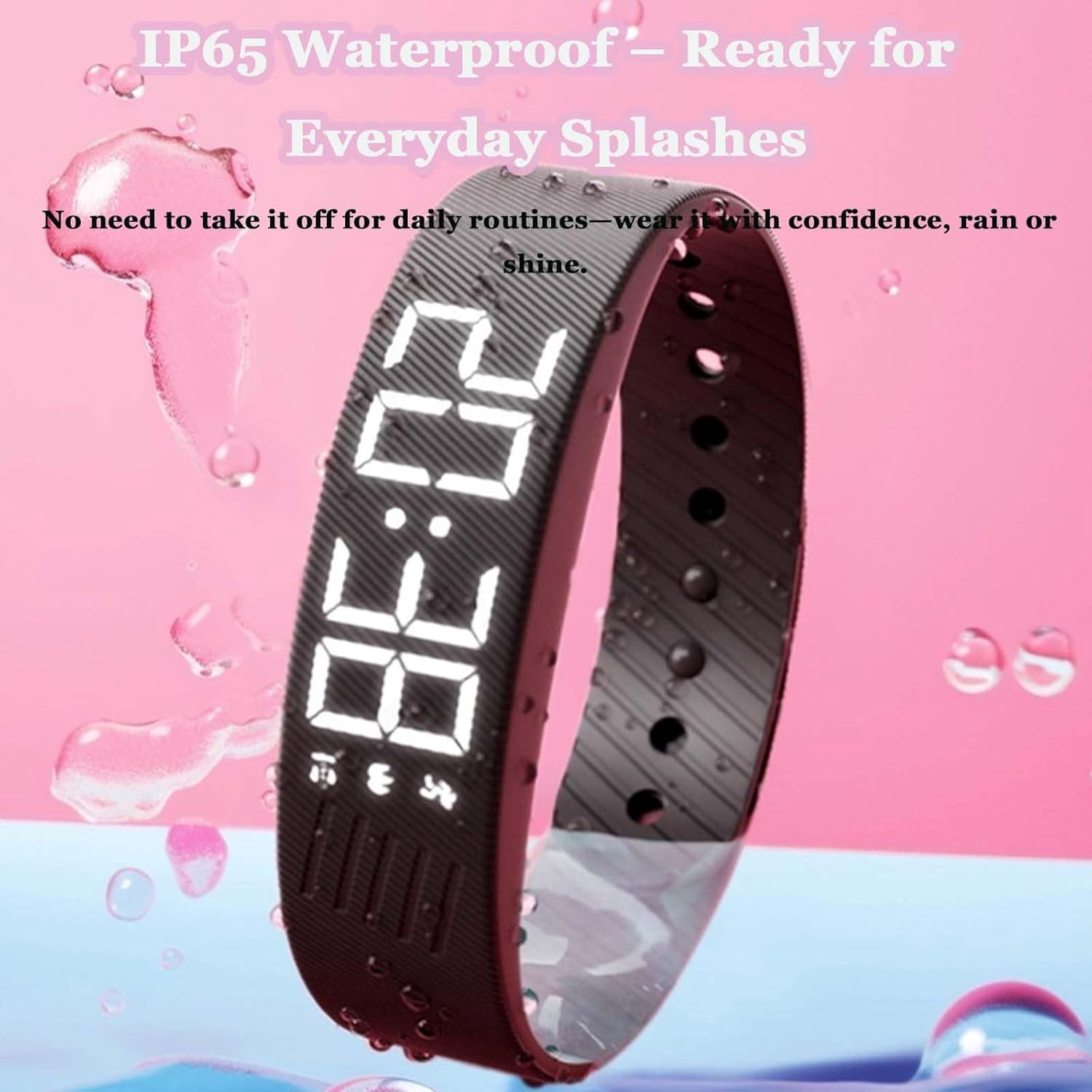 Fitsleeps Watch, Fitsleeps Alarm Bracelet – Silent Vibration Wake-Up Wristband for Deep Sleepers, Snooze-Free Smart Watch for Men and Women