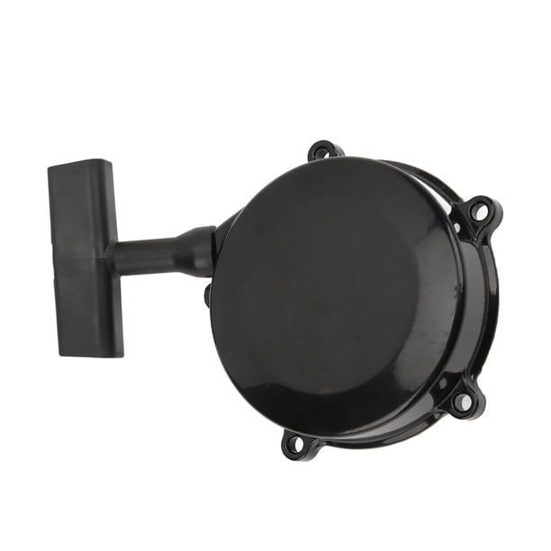 Arrancador de retroceso, conjunto de arranque por cuerda de motor negro de aleación de aluminio Universal para motocicleta