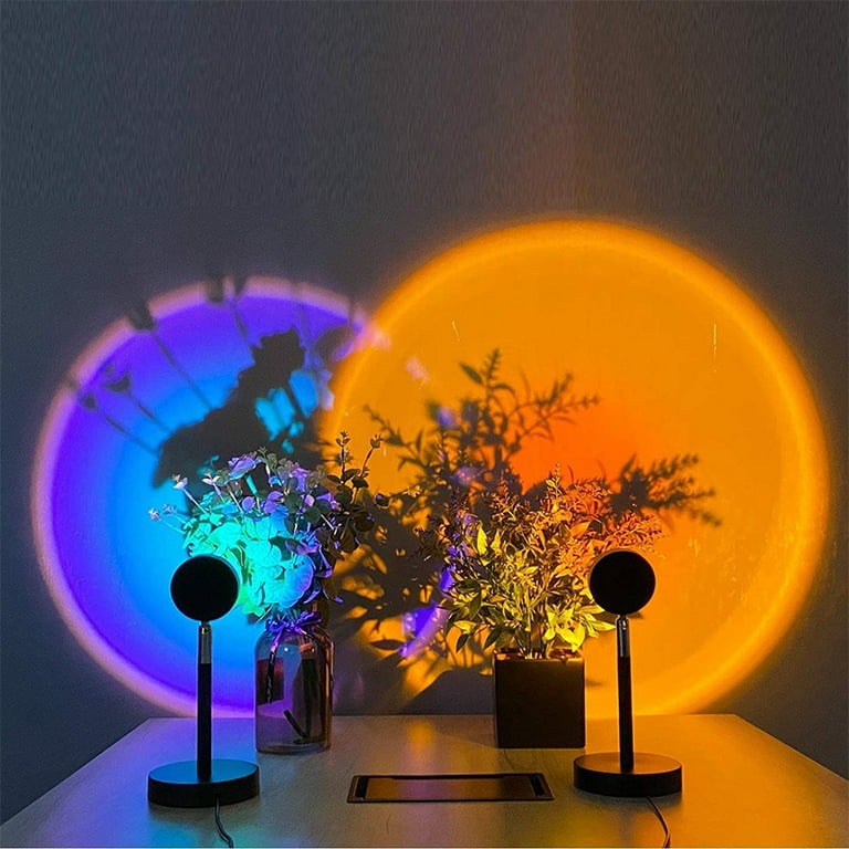 CORATED Sunset Lamp, Projector Sunset Light 180 Degree Rotation Projection  LED Night Light for Photography, Selfie, Home and Bedroom Decor (Sunset