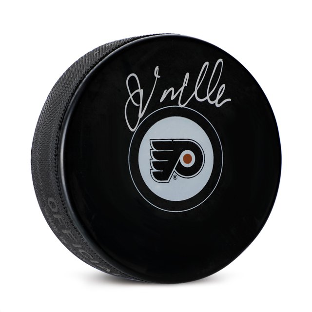John Vanbiesbrouck Rondelle de Hockey des Flyers de Philadelphia Signée