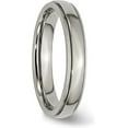 thumbnail image 5 of Chisel Titanium Polished 4.2mm Grooved and Beaded Edge Band - Ring Size 11.0, 5 of 8