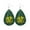 Green, variant on Wioihee Under $2.00 Earrings Studs St Patricks Day Earrings for Women Rhinestone Green Heart Leaf Earring for Women St Patricks Day Accessories