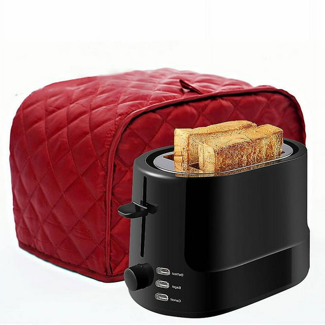 1pcs Toaster Cover 2 Slice,small Appliance Cover For Kitchen / Keep Toaster Free From Dust And Fingerprint (11.5W X 8D X 8H, Wine Red)