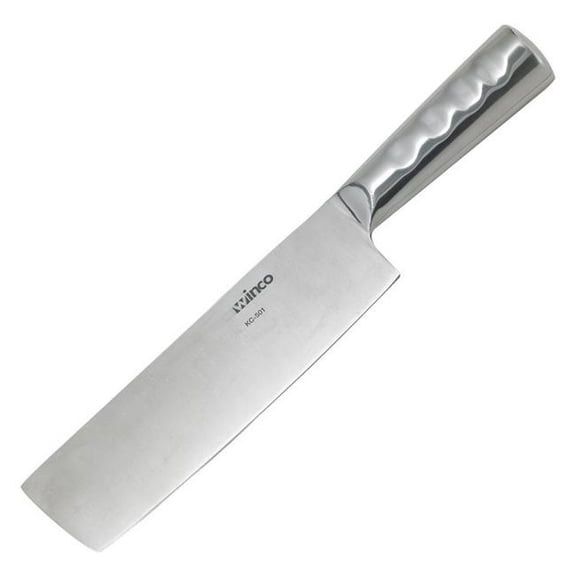 Winco KC-501 Chinese Cleaver with Stainless Steel Handle, 8 x 2.25 in. Blade