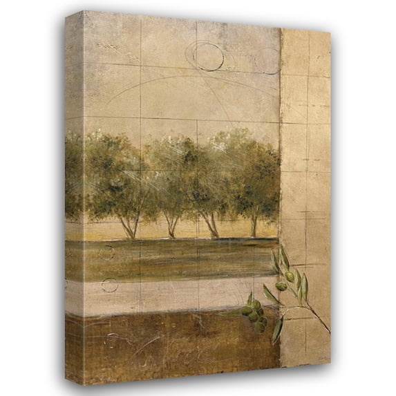 Cheryl Martin 28x40 Gallery Wrapped Canvas Wall Art Titled - Olive Groves II