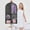 Black, variant on Non-woven Fabric Garment Bag with Pockets - Travel Suit Cover Coat Dirt Protector - Multi-Pocket Organizer for Clothes Storage - Foldable Hanging Closet Case