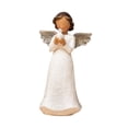 thumbnail image 2 of Estatua de ángel, figura de resina, figura de querubín de escritorio, escultura que sostiene una paloma, decorativa para pasillos de año Nuevo,, 2 of 9