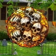 thumbnail image 5 of YardVibe Halloween 10-Inch Wind Spinner – Wind Spinner for Sublimation, Ideal for Adding Style to Your Garden or Patio While Offering Practical Bird Deterrent Features (E), 5 of 9