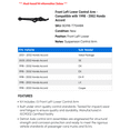 thumbnail image 2 of Front Left Lower Control Arm - Compatible with 1998 - 2002 Honda Accord 1999 2000 2001, 2 of 2