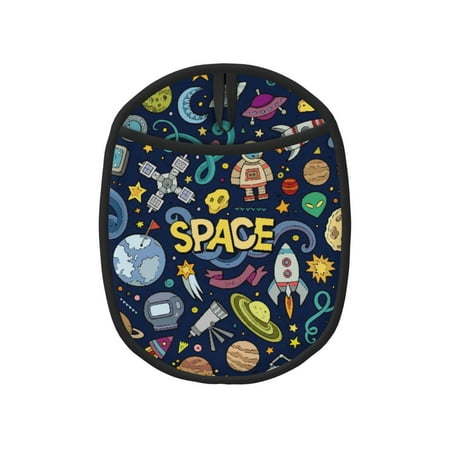 

Tebeau Colorful Space Print Silicone Pot Holders Multi-Purpose Hot Pads for Kitchen Trivets Potholders Oven Mitts for Baking Cooking Hot Dishes Pans Heat Resistant