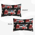 thumbnail image 4 of Daiia Fire and Rescue Truck Bedding Waterproof Pillow Protector Zippered Queen – Bed Bug Proof Pillow Encasement-16"x24", 4 of 9
