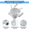 thumbnail image 4 of Engine Oil Cooler Compatible for Honda Civic 06-11 Aluminum Alloy Silver Tone Transmission Oil Cooler, 4 of 6