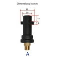 thumbnail image 3 of Adaptador de lavadora a presión de liberación de 1 pieza de 1/4 "hasta conector de generador de espuma de 2300PSI multi Zulema  Adaptador de lavadora a presión, 3 of 3