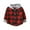 Red, variant on HAiming Children's Boys Girls Hooded Jackets Long Sleeve Button down Plaid Shirts 2025 Casual Loose Coats with Pocket