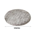 thumbnail image 4 of Outdoor Seat Pads Seat Cushionss 35x35 Round Plushs Cushions Tatami Chair Cushions Fart Cushions Floor Round Stool Dining Table Dining Chair Round Cushions Seat Cushions Winter Gray, 4 of 7
