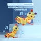 thumbnail image 5 of Decoraciones Oruga musical giratoria con luz para bebés y niños pequeños, juguete educativo para el desarrollo sensorial con sonido y luces (1 unidad) JASKFLY, 5 of 5