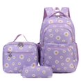 thumbnail image 1 of Mochila con estampado de margaritas en forma de trigo dorado y estuche para lápices, 3 unidades, 1 of 4