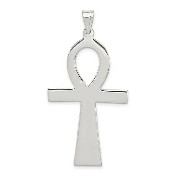 925 Sterling Silver Egyptian Ankh Cross Symbol Of Life Ancient Necklace Charm Pendant Religious