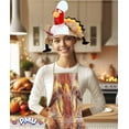 thumbnail image 6 of PMU Thanksgiving Plush Chef Turkey Hat and Turkey Apron Set Party Costume Accessories (2/Pkg) Pkg/1, 6 of 6